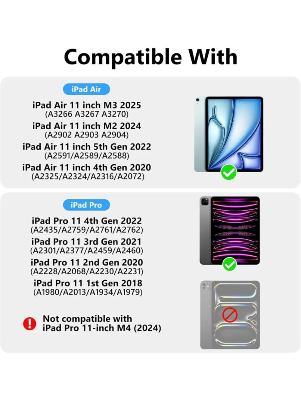 Detachable Keyboard Case for iPad Air 11 Inch - Slim, Lightweight, Stylish